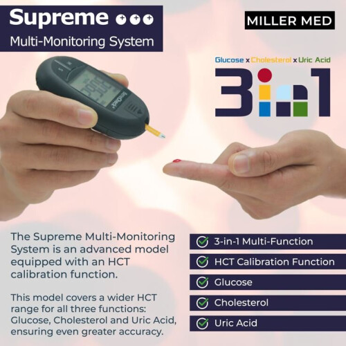 Supreme Cholesterol Monitor Kit & Strips 2
