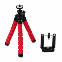 ( Red) Universal Mini Mobile Phone Tripod Stand Grip Holder Mount For Camera cell phone
