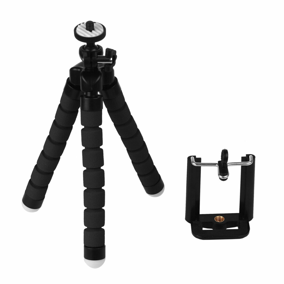 (  Black) Universal Mini Mobile Phone Tripod Stand Grip Holder Mount For Camera cell phone