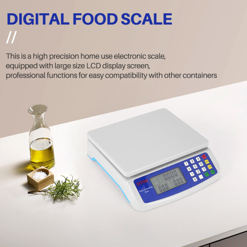 30Kg/1G Kitchen Scale Digital Food Scale with Backlight LCD Display 1
