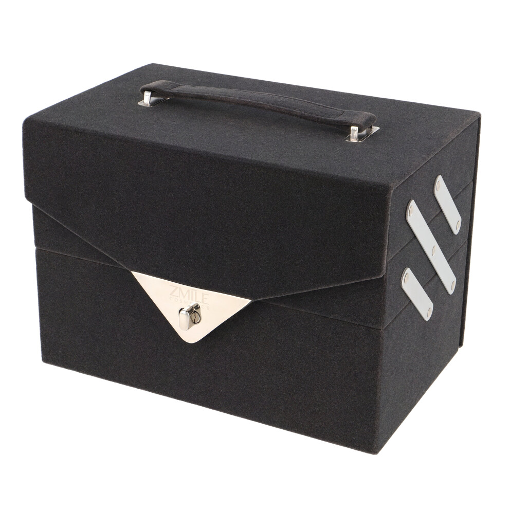 Zmile Cosmetics Grey Vegan Velvety Beauty Make Up Cosmetics Case