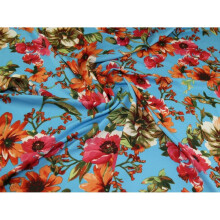 Minerva Soft Polyester Crepe Fabric Turquoise - per metre