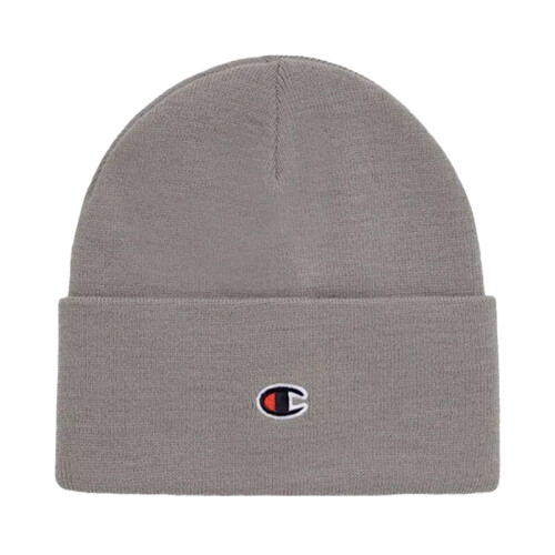 Champion (Grey (Logo)) CHAMPION Mens Beanie Hat Thick knitted