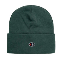(Dark Green) CHAMPION Mens Beanie Hat Thick knitted