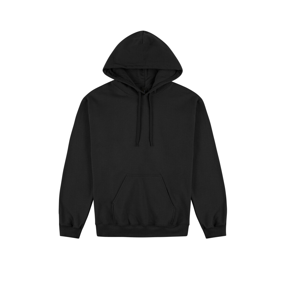 Gildan Premium Cotton Mens Black Hoodie Blank Plain Basic Hooded Sweater Small