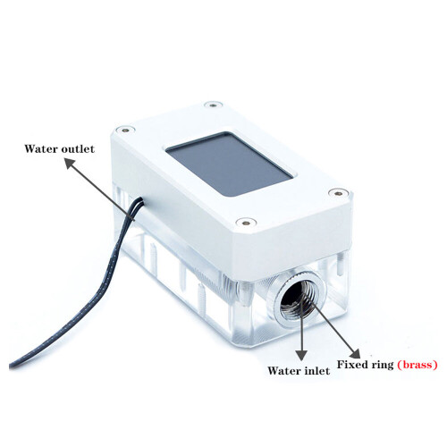 LSJ-ZNR Water Cooler Electronic Flow Rate Flow Thermometer VA LCD Screen 2