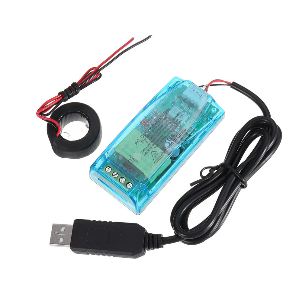 100A+Closed Ct+Usb Cable Pzem-004T 0-100A Ac Communication Box Ttl Serial Module Voltage Current Power Frequency Modbus-Rtu With Case 6900746552402