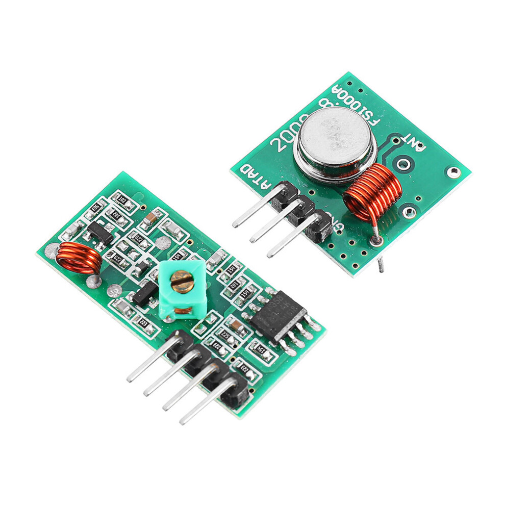 50Pcs 433Mhz Rf Decoder Transmitter With Receiver Module Kit 300028179536