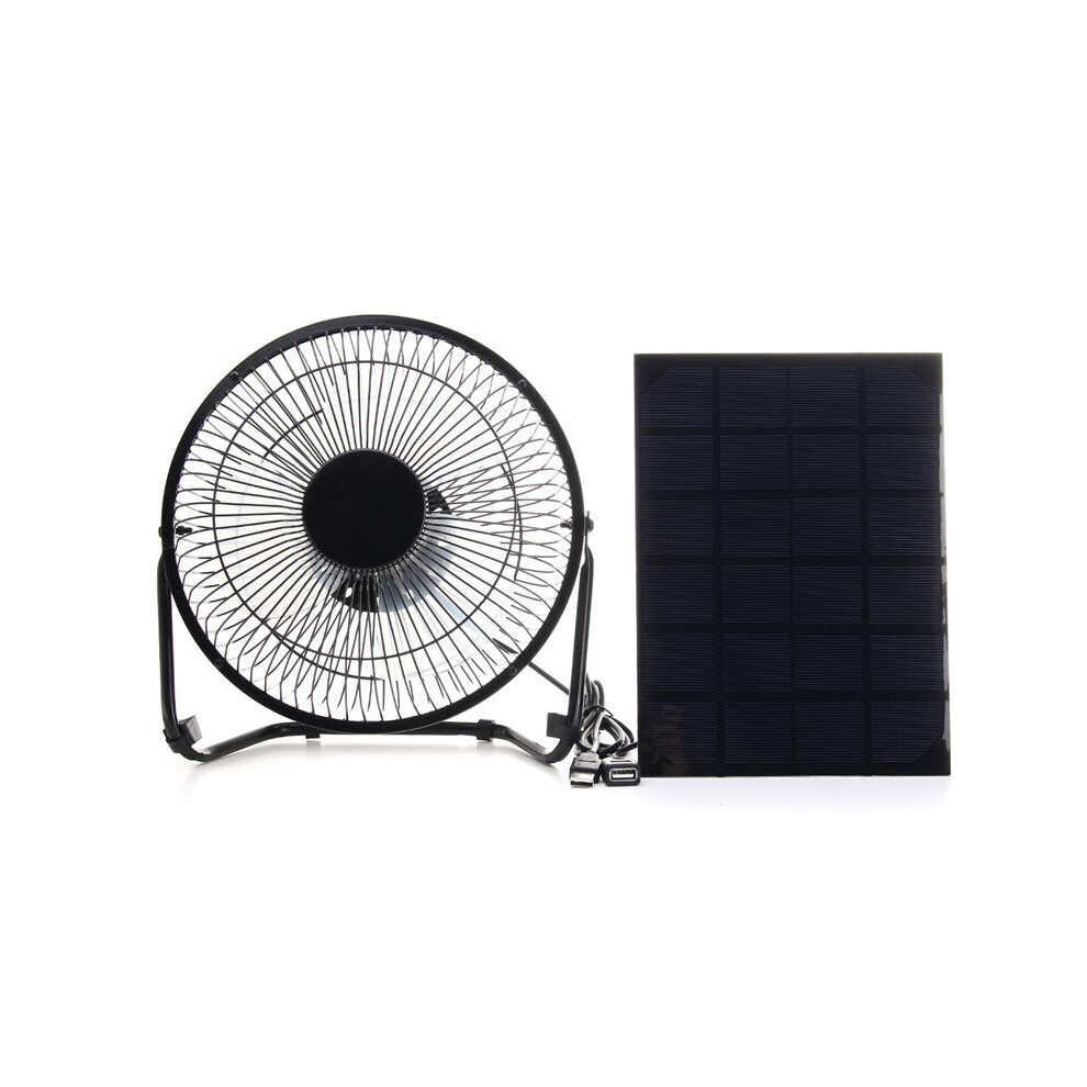 5W 6V Solar Panel With 8Inch Cooling Fan Set Usb Port 300028140239