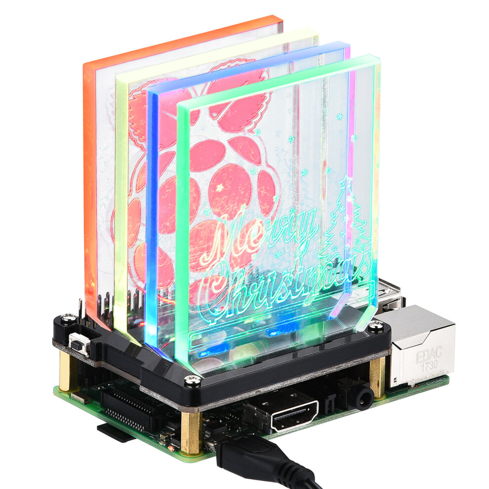 8 Ws2812 Rgb Led Lights Nightlight Hat Board For Raspberry Pi 300028168349
