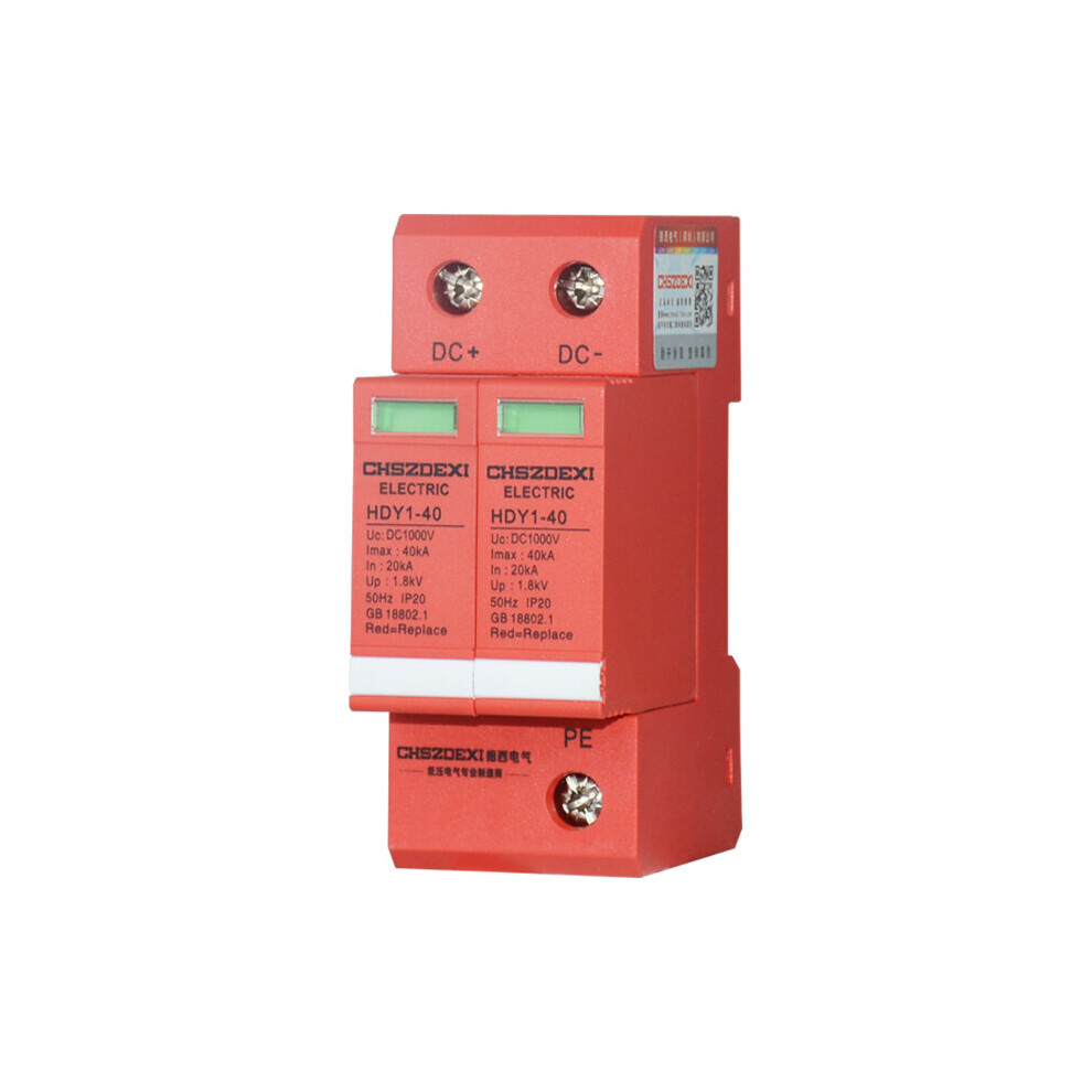 Chszdexi 2P20ka Dc 1000V Electric Surge Protector Circuit Breaker 6906142647148