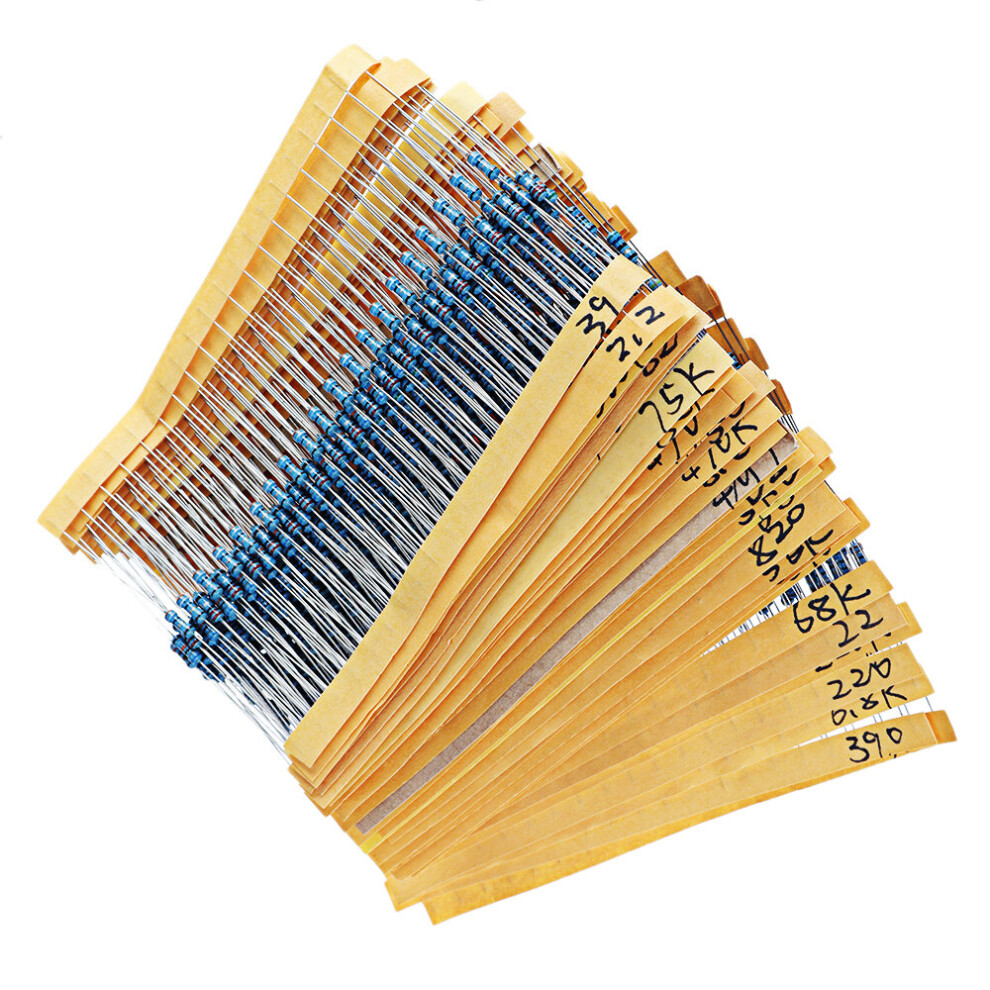 1280 Pcs 64 Kinds Value Metal Film Resistor Assortment Kit 20Pcs Each Value 681542914408