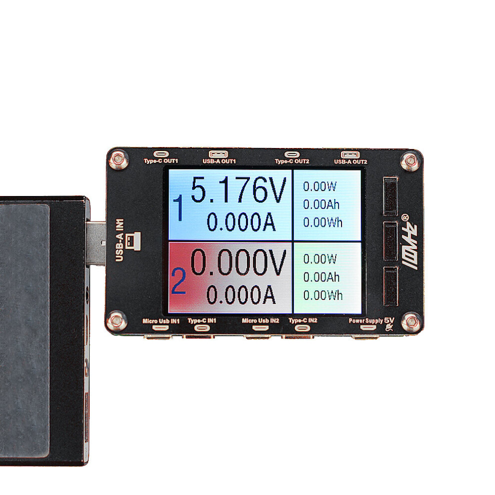 100Mhz T50n Dual Usb Voltage Current Color Display Tester Power Capacity Meter Qc2.0 Qc3.0 Pd Fcp Test Tool 300028155967