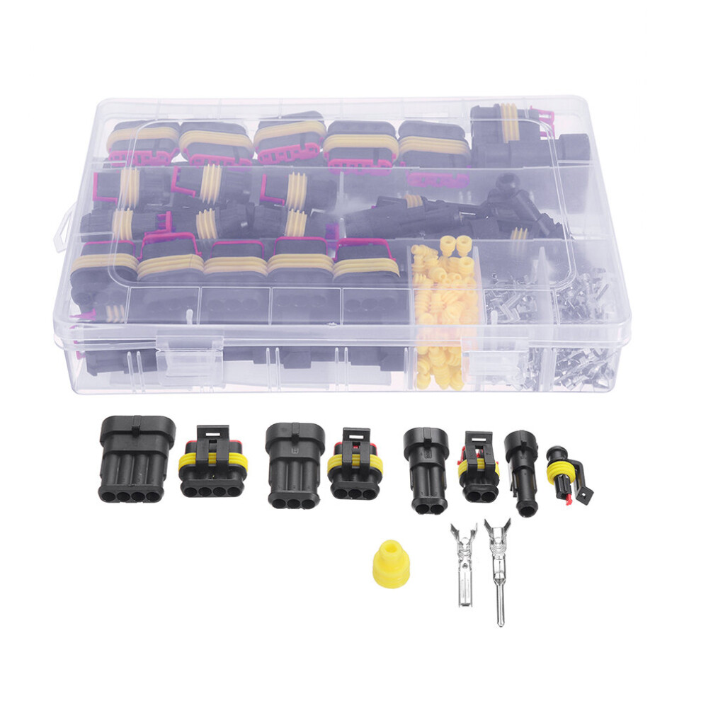 352Pcs Car Electrical Connectors Kits Waterproof Electrical Wire Connector Plug For Car Waterproof Parts 190268242523