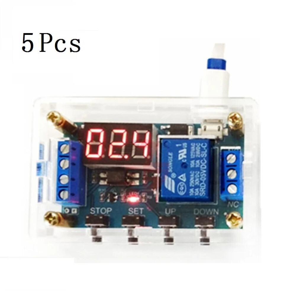 5Pcs J03 Led Digital Time Delay Relay Dc 6-30V On Off Trigger Delay Timming Timer Switch Micro Usb Power Supply 5V 12V 6900751081171