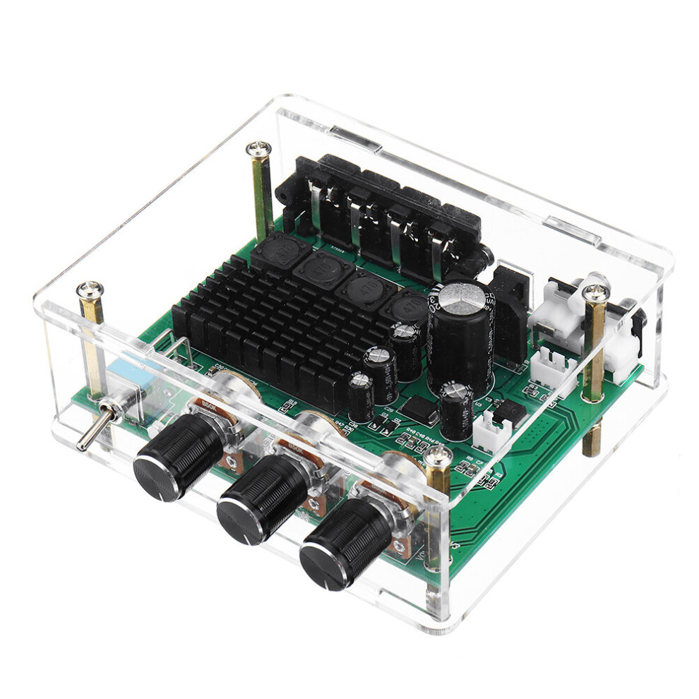 Dc 12V-24V Tpa3116d2 2X80w Stereo Amplifier Audio Board Tpa3116 Digital Amplifier Subwoofer Speaker Preamplifier With Shell 818252465559