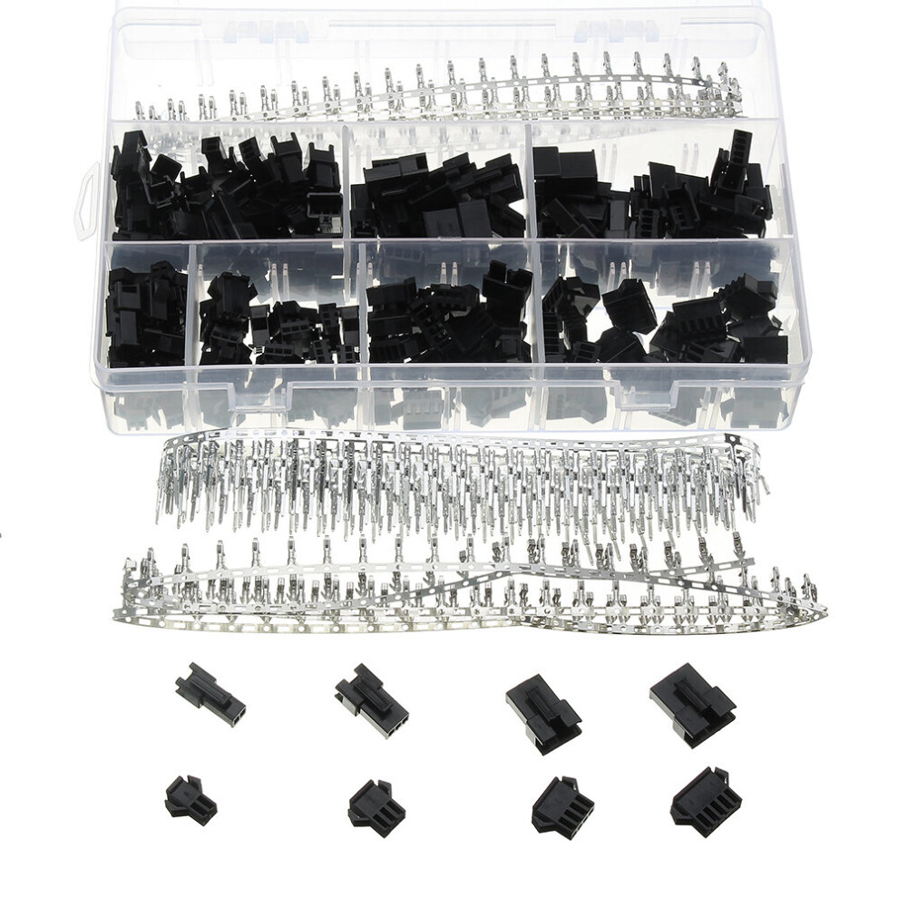 560Pcs 2.54Mm Pin Black Way Cable Plug Electrical Dupont Connector Pin Jumper Header Housing Male Female Wire Connector 300028023815