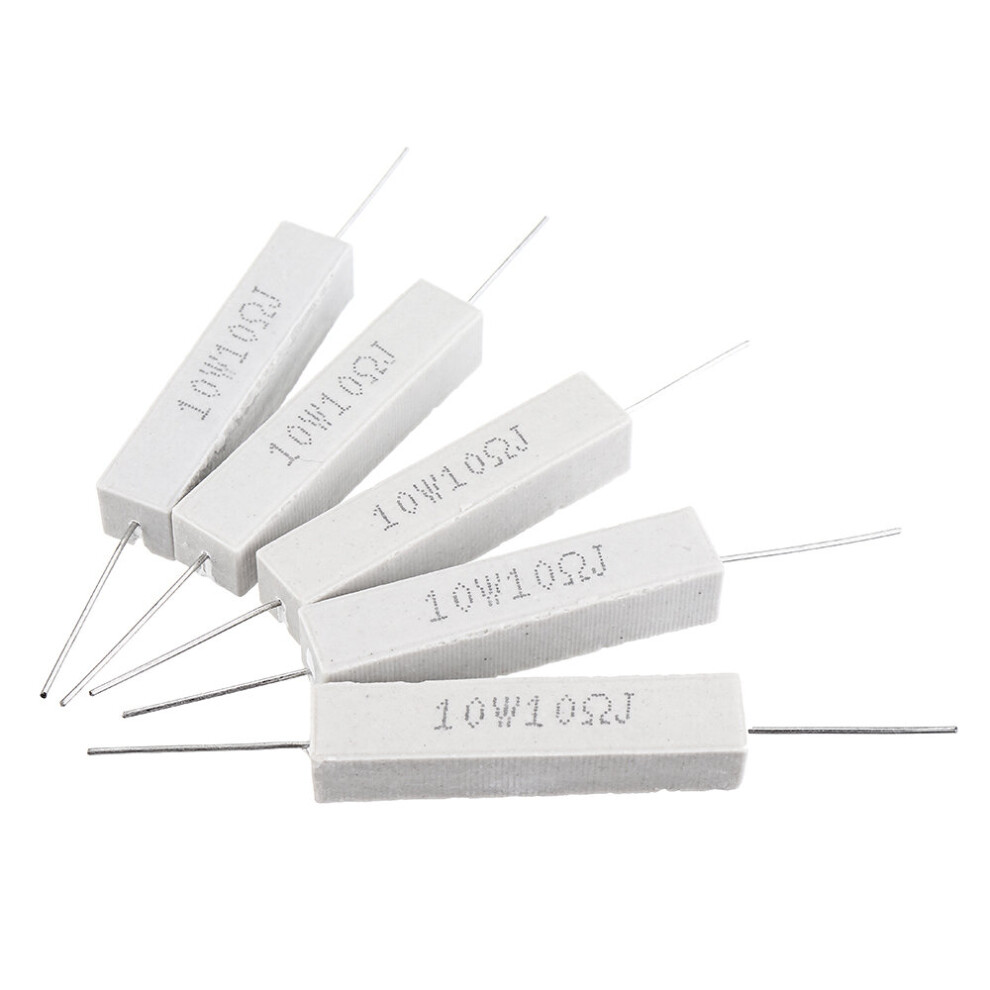 50Pcs 10W 10 Ohm 10R Ceramic Cement Resistor 4894462391228
