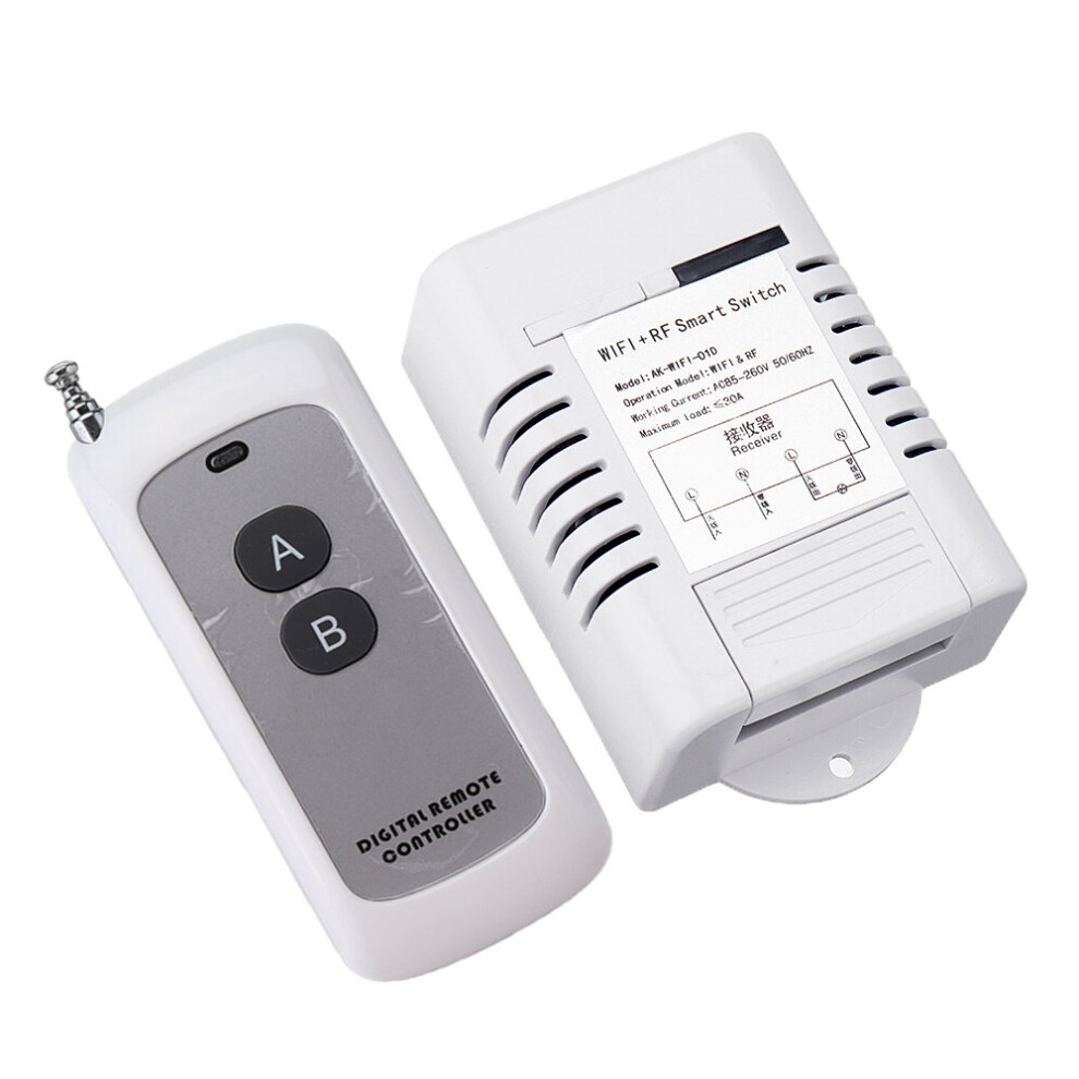 Ac90-260V 30A Wifi Remote Control Switch + Rf Wireless Transmitter Support Ewelink Android Ios 787851570783