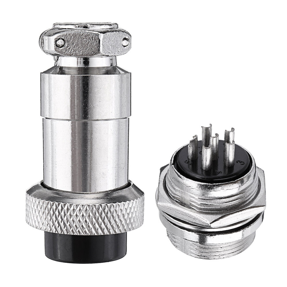 10Pcs Gx20 6 Pin 20Mm Male & Female Wire Panel Circular Connector Aviation Socket Plug 911490890487