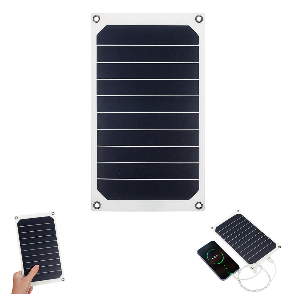 6W 6V 1.2A Usb Charger Photovoltaic Charging Sunpower-Cells Solar Panel Power Bank With Suckers & Carabiner 300028150719