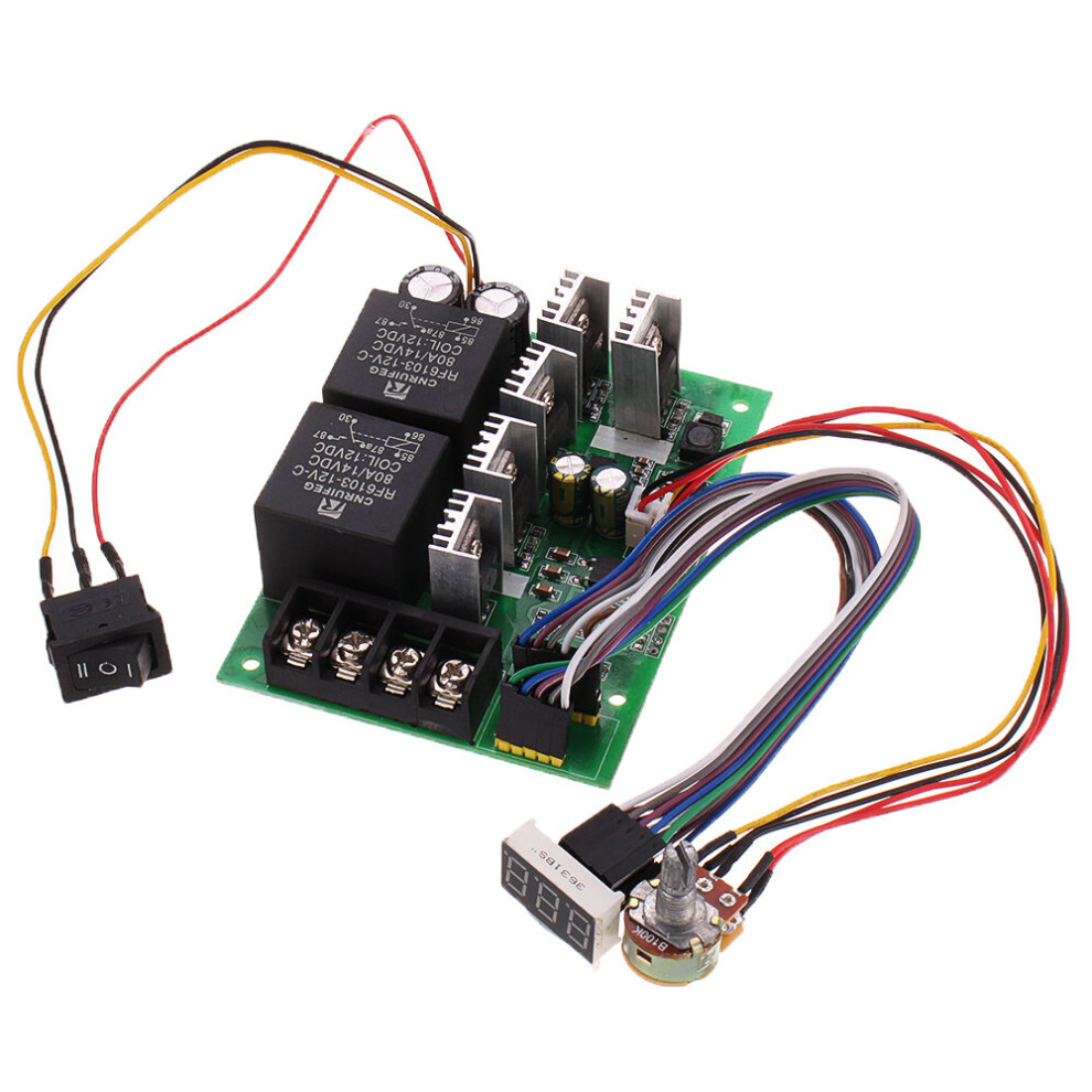 Pwm Dc Motor Governor 10V-55V 12V 24V 36V 48V 40A Motor Speed Control Module Controller With Display 818276755872