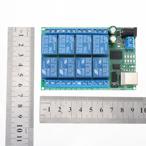 2 in 1 DC 5V 8Channel USB Serial Port Relay Module UART RS232 TTL Switch Board CH340 for Windows Linux MAX OS 2
