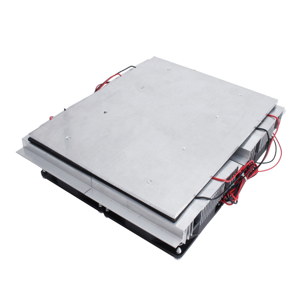 Dc 12V 30A Semiconductor Refrigeration Radiator Cooling Equipment Plate Module With Four Fan Red/Black 6908258500768