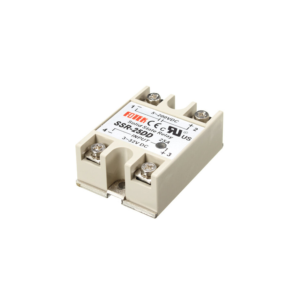 3Pcs 25A Ssr-25Dd Solid State Relay Module Dc 3-32V To Dc 5-200V 799632903246