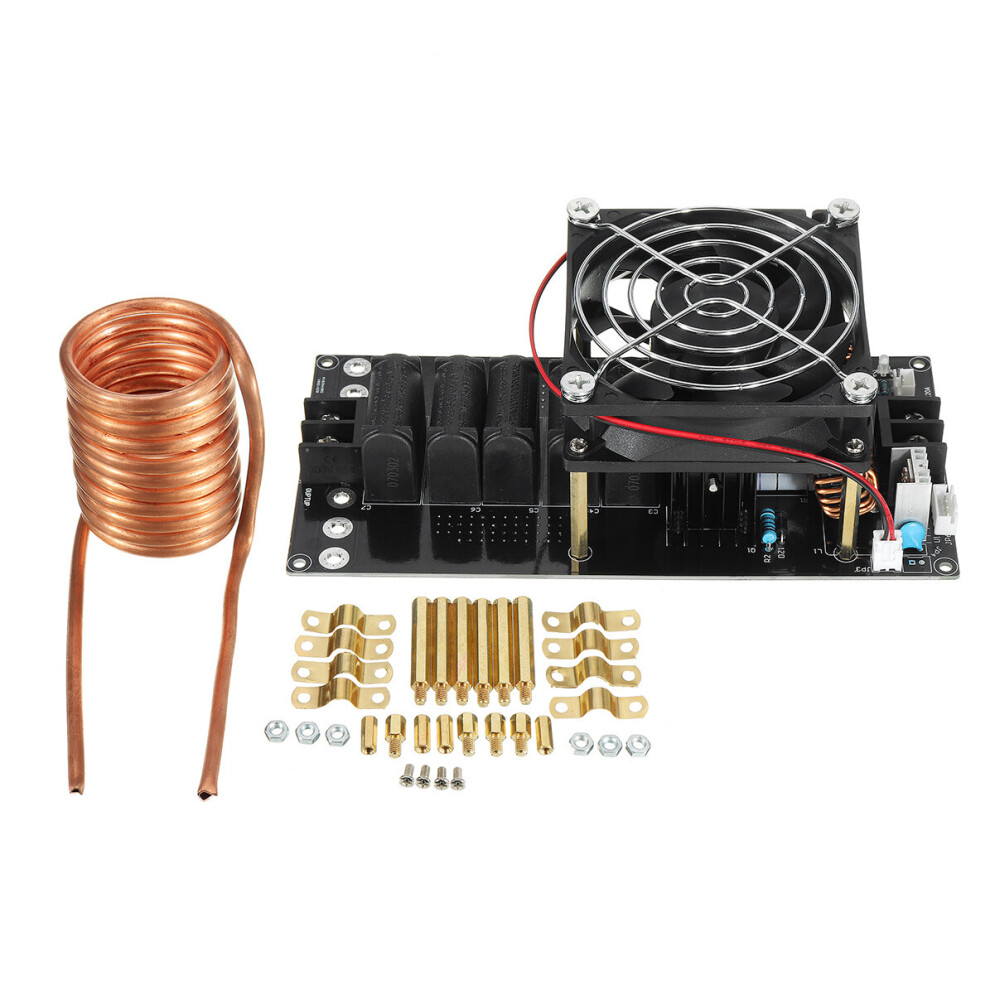 Geekcreit 1000W 20A Zvs Induction Heating Machine With Cooling Fan Copper Tube Dc12-36V Heater Module 6956324937970