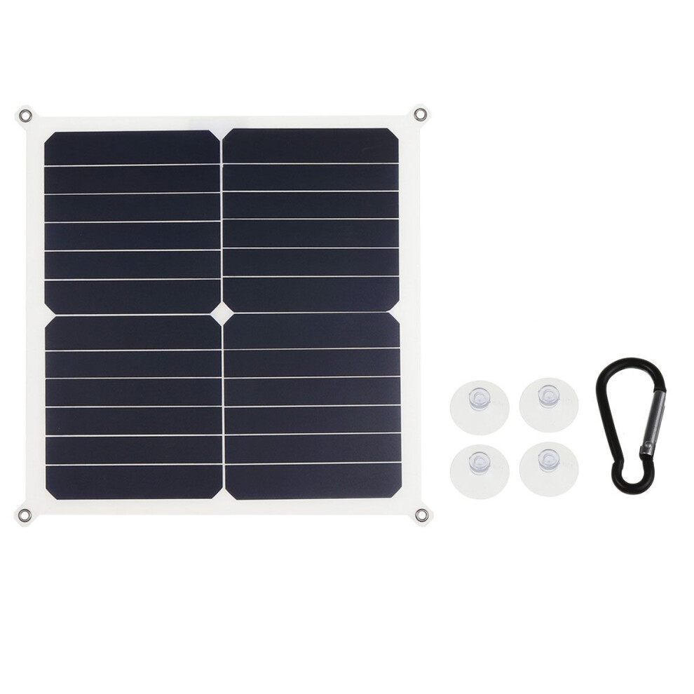 20W 5V 4A Solar Power Panel Usb Battery Charger With Suction Cup And Hook 300028123126