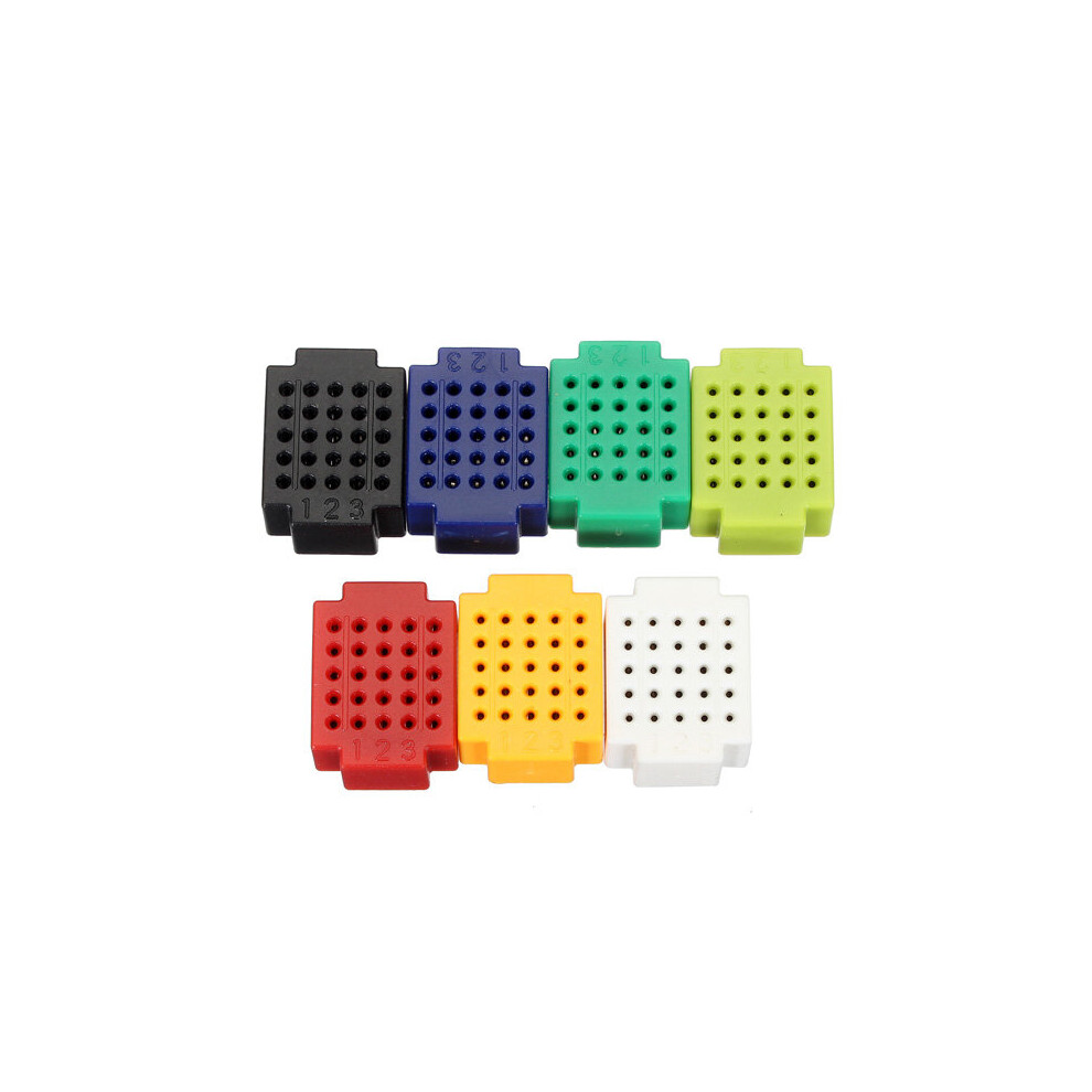 70Pcs 7Colors Zy-25 Mini Solderless Pcb Circuit Test Breadboard 604654776238