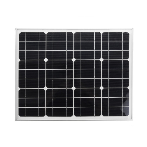 18V 40W Monocrystalline Silicon Aluminum Frame Solar Panel+Solar Controller+Cables Kit 1