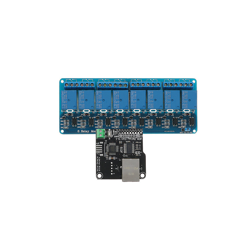 Ethernet Control Module With 8 Chs Relay Board For Lan Wan Web Server Rj45 Android Ios 791316144129
