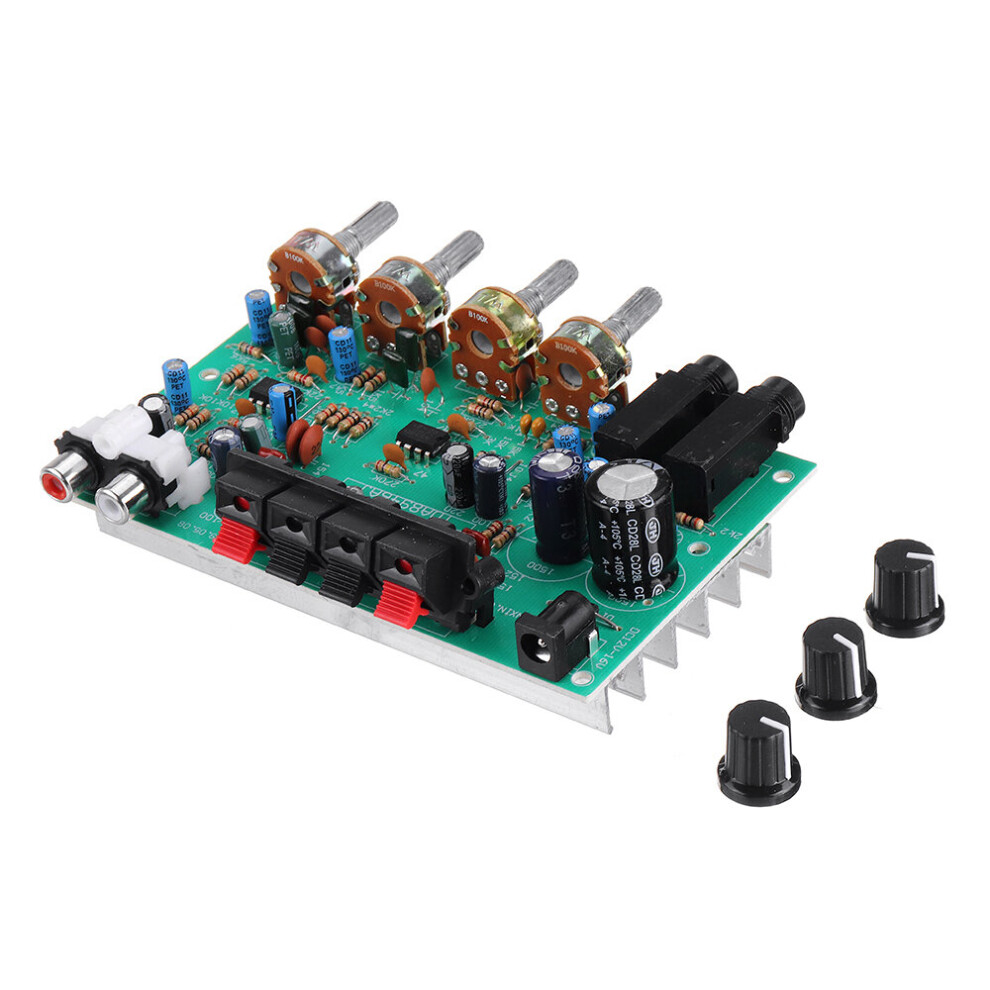 Dx0809 Stereo Amplifier Board Dual Channel Karaoke With Microphone Jack Audio Modified Motherboard 6906140190790