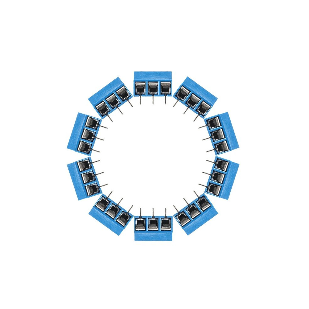 100Pcs 5Mm Kf-301 3 Pin Pcb Mount Block Screw Terminal Nf Connector 300028054505