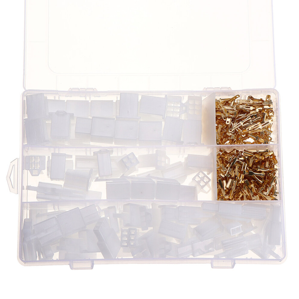 380Pcs Car Motorcycle Electrical 2.8Mm 2 3 4 6 Pin Wire Terminal Connector Fixed Hook Male Female Terminals 752897516415