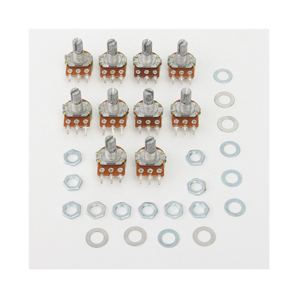 200Pcs Wh148 B100k Linear Potentiometer 15Mm Shaft With Nuts And Washers Hot 192090258802