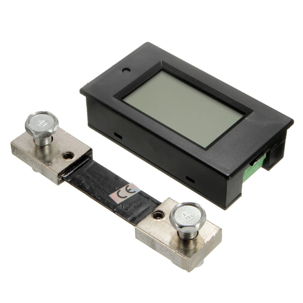 Dc 100A Lcd Voltage Current Meter Car Battery Panel Power Monitor With Shunt 741722875070