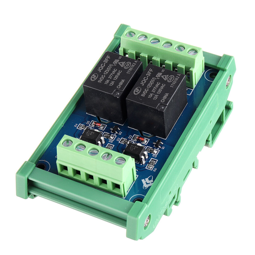10Pcs 2Ch Channel Optocoupler Isolation Relay Module 24V Scm Plc Signal Amplifier Board 735792116652