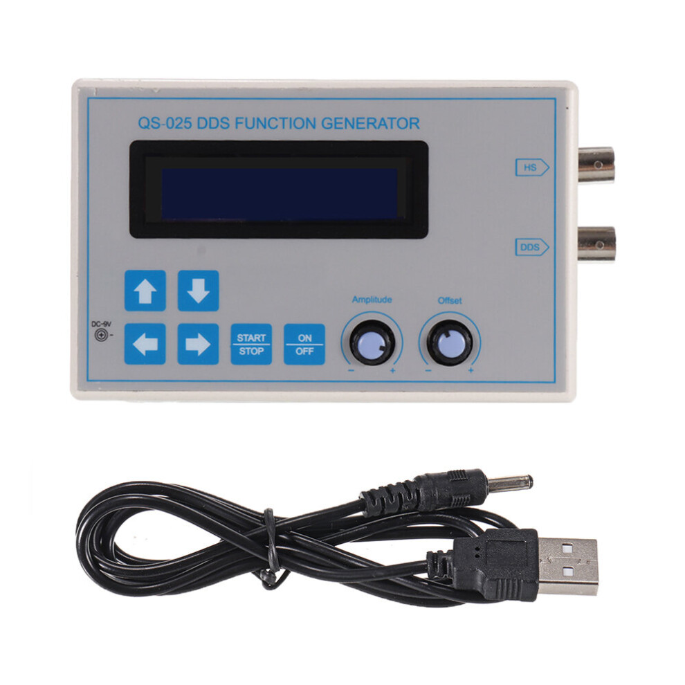 Dc9v Dds Function Signal Generator Sine Square Triangle Sawtooth Low Frequency Lcd Display Usb Cable 1Hz-65534Hz 791335367219