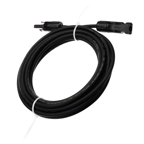 5M Length AWG12 Black or Red MC4 Connector Solar Panel Extension Cable Wire 1