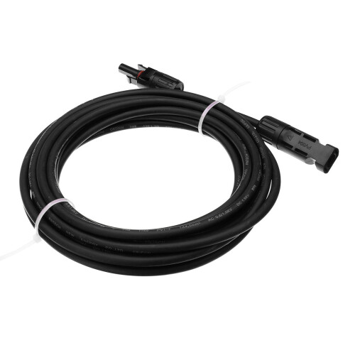 5M Length AWG12 Black or Red MC4 Connector Solar Panel Extension Cable Wire 2