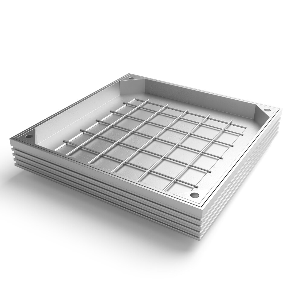 Alusthetic (600Mm X 600Mm (660Mm X 660Mm External Size)) Double Sealed 60Mm Recessed Manhole Covers