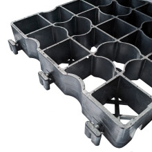 EcoGrid 6x8ft Shed Base Kit with Weed Membrane (E40) - Universal Grid System, 800t/m², 48 Tiles + Geotextile Membrane, e40-shedBase-48-tilesW/Geo