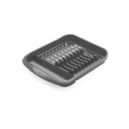 Addis Addis Plate Dish Draining Rack, Metallic Grey