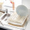 Addis Heavy Duty Plastic Plate & Cutlery Kitchen Rack Linen, Durable Space-Saving Organizer with Soft Linen Padding 2