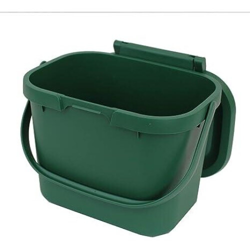 Addis Addis Everyday Kitchen Food Waste Compost Caddy Bin, 4.5 Litre, Dark Green 1