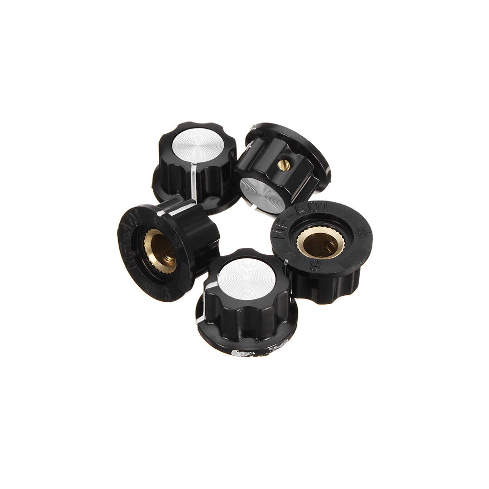 50Pcs Mf-A01 Bakelite Potentiometer Knob Cap Hat Diameter 20Mm Bore Diameter 6.4Mm For Rv24yn Wh11 921698306765