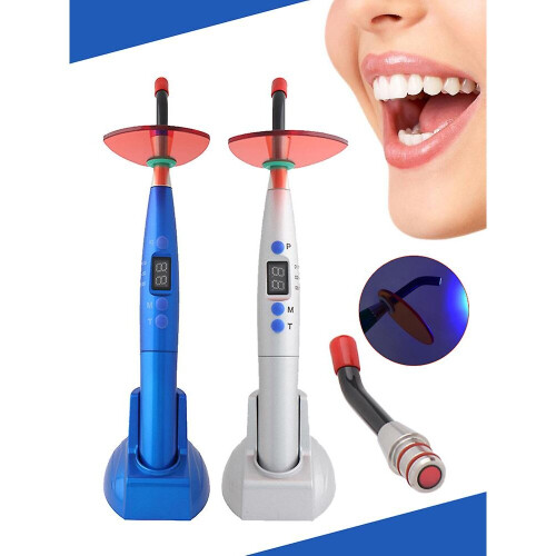 (Blue) Dental Curing Light Lamp Polymerization Lamp Dentist Cordless Light Curing Lamp Fp 2
